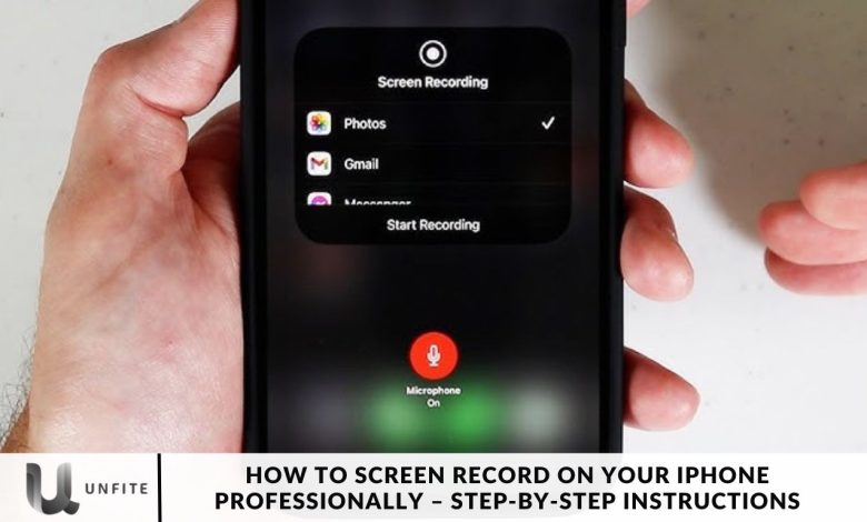 How to Screen Record on Your iPhone Professionally – Step-by-Step Instructions