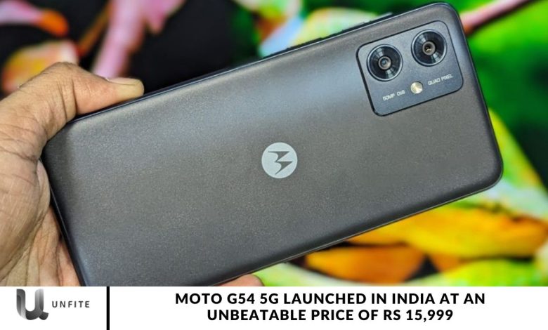 Moto G54 5G Launched in India at an Unbeatable Price of Rs 15,999