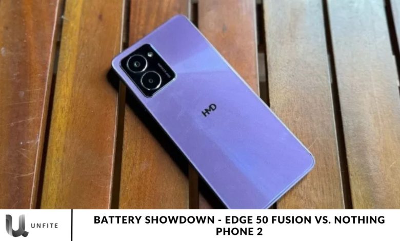 Battery Showdown - Edge 50 Fusion vs. Nothing Phone 2