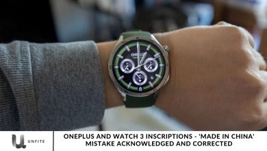 OnePlus and Watch 3 Inscriptions - 'Made in China' Mistake Acknowledged and Corrected