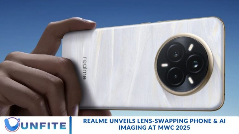 Realme Unveils Lens-Swapping Phone & AI Imaging at MWC 2025