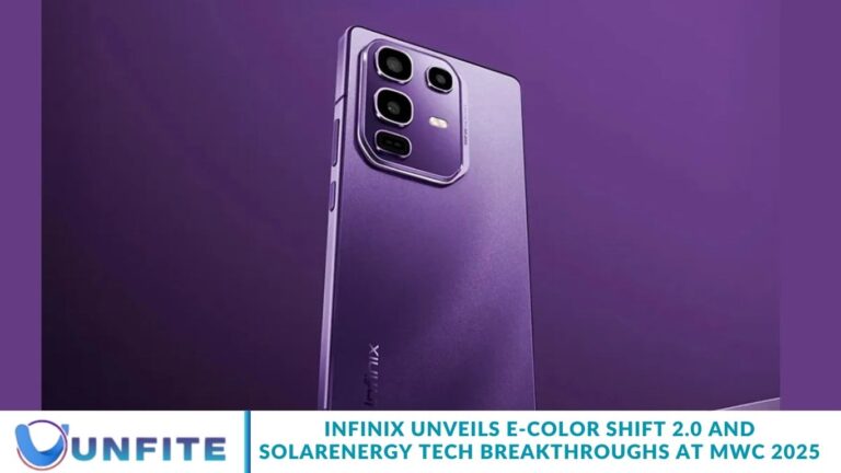 Infinix Unveils E-Color Shift 2.0 and SolarEnergy Tech Breakthroughs at MWC 2025